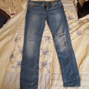 Distressed Zara skinny jeans